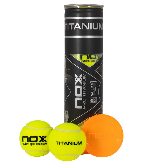 Tubo de 4 pelotas de pádel PRO TITANIUM