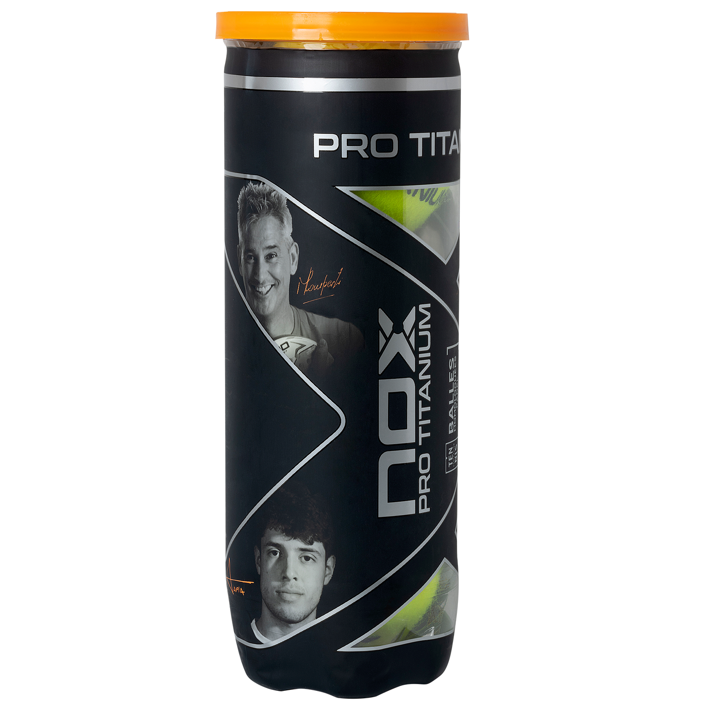 Tubo de 3 pelotas de pádel PRO TITANIUM