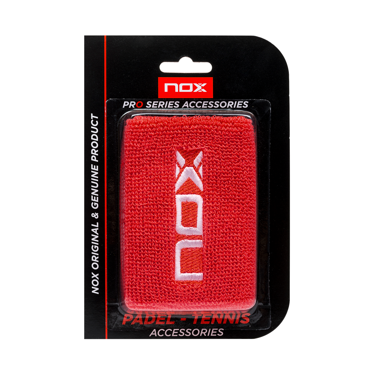 Muñequeras deportivas NOX rojo/blanco