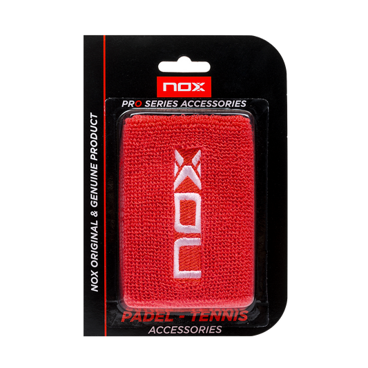 Muñequeras deportivas NOX rojo/blanco