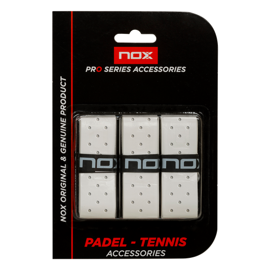 Overgrip PRO PERFORADO Blanco para Pádel