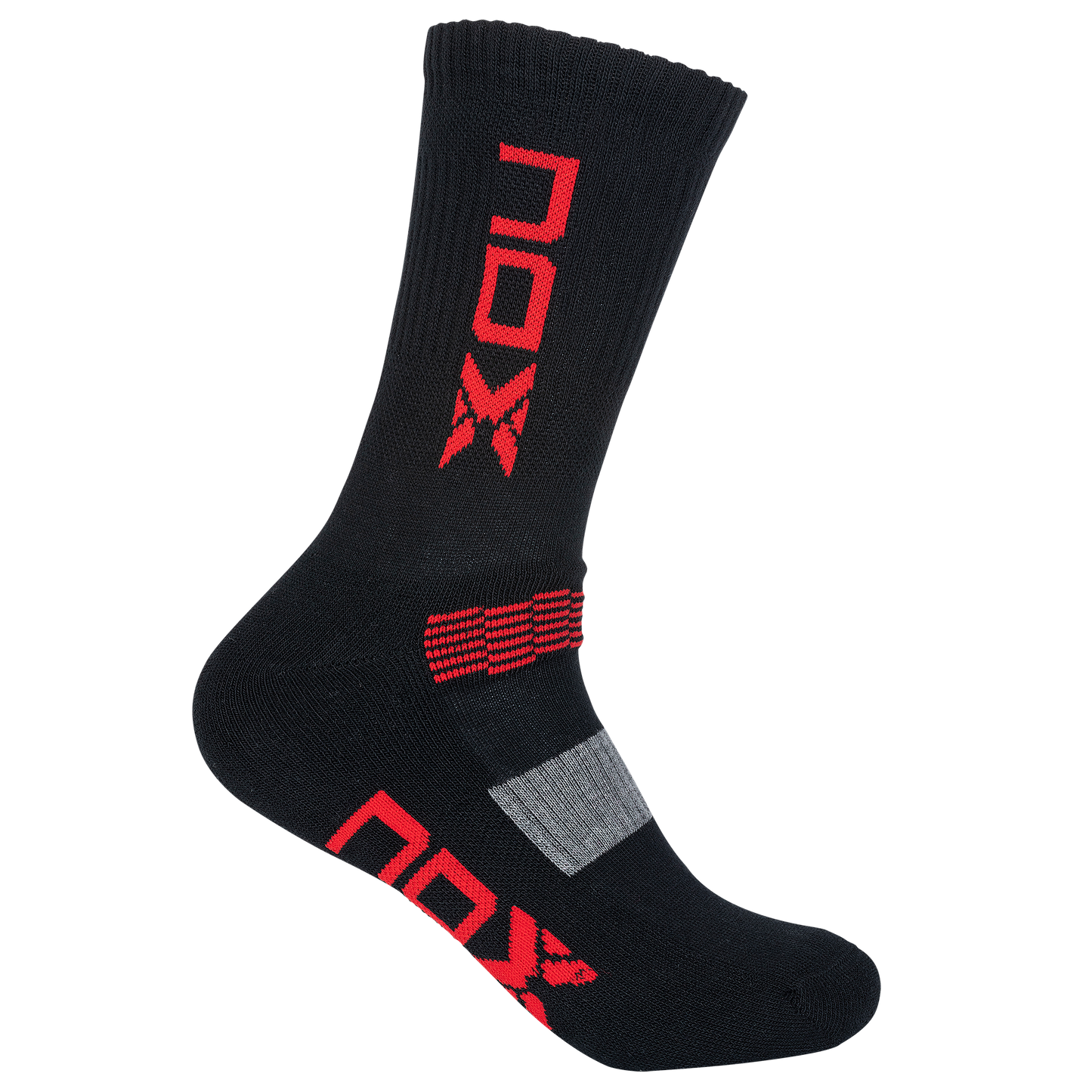Pack calcetines técnicos MEDIA CAÑA negro/rojo