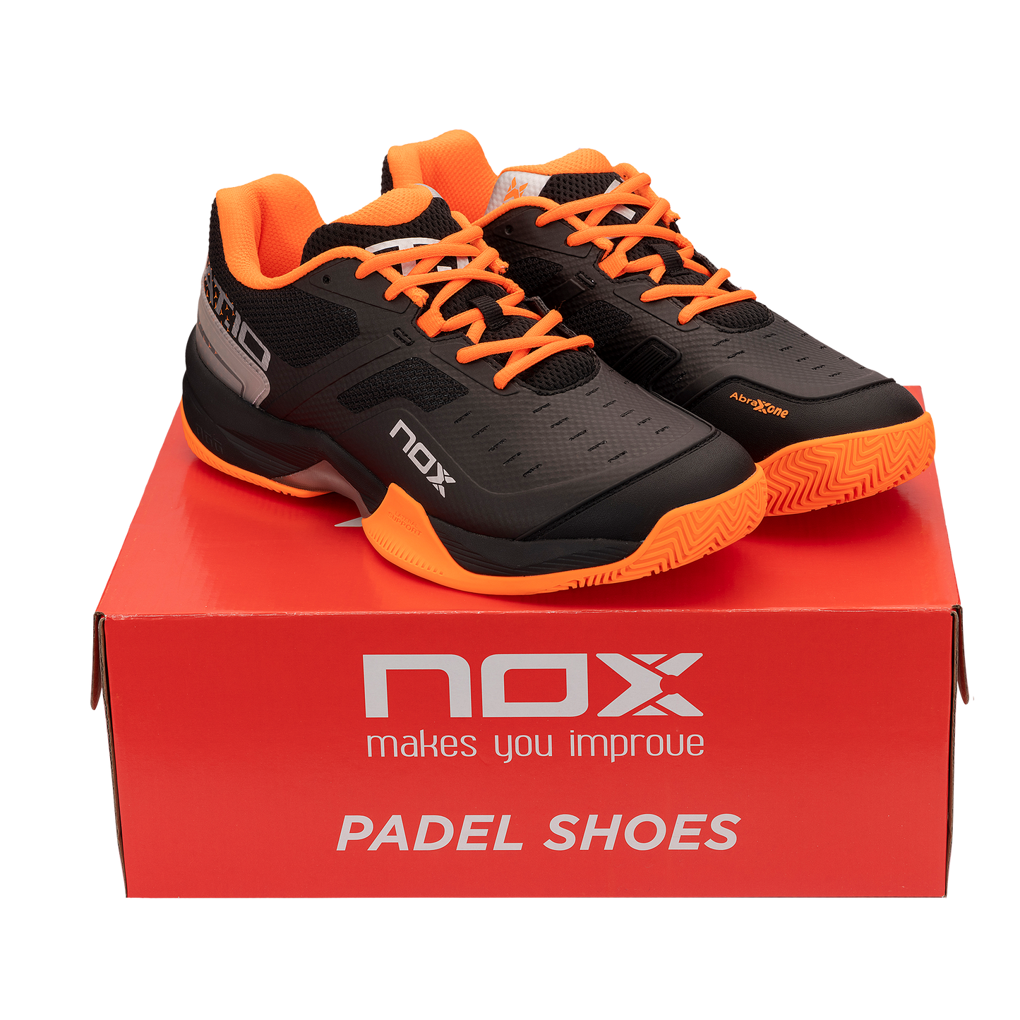 Zapatillas de pádel Nox AT10 Negro/Naranja