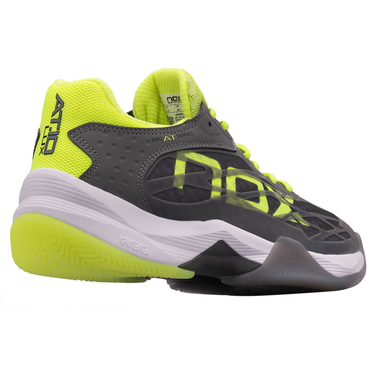 Zapatillas de pádel Nox AT10 LUX Gris/Amarillo Flúor