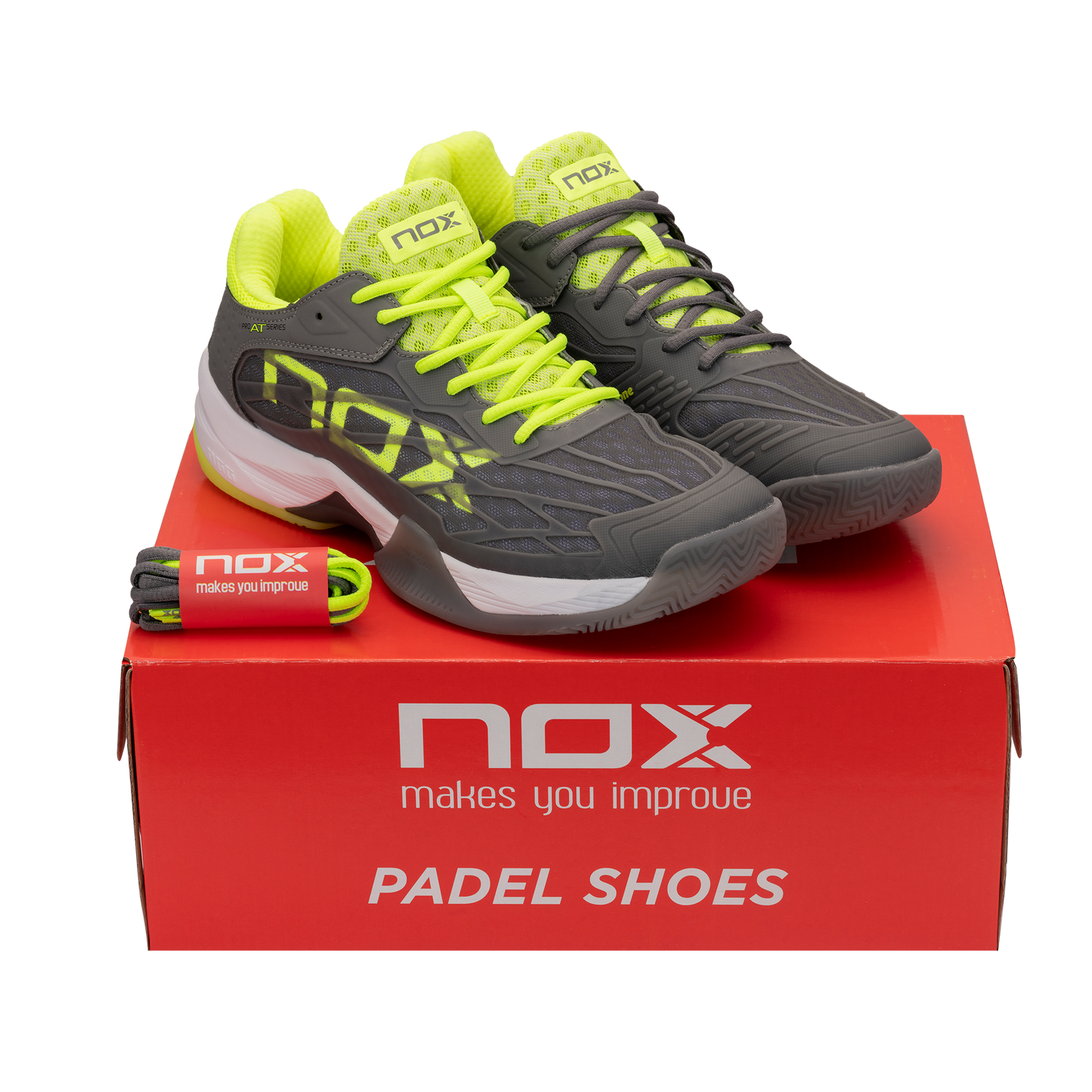 Zapatillas de pádel Nox AT10 LUX Gris/Amarillo Flúor