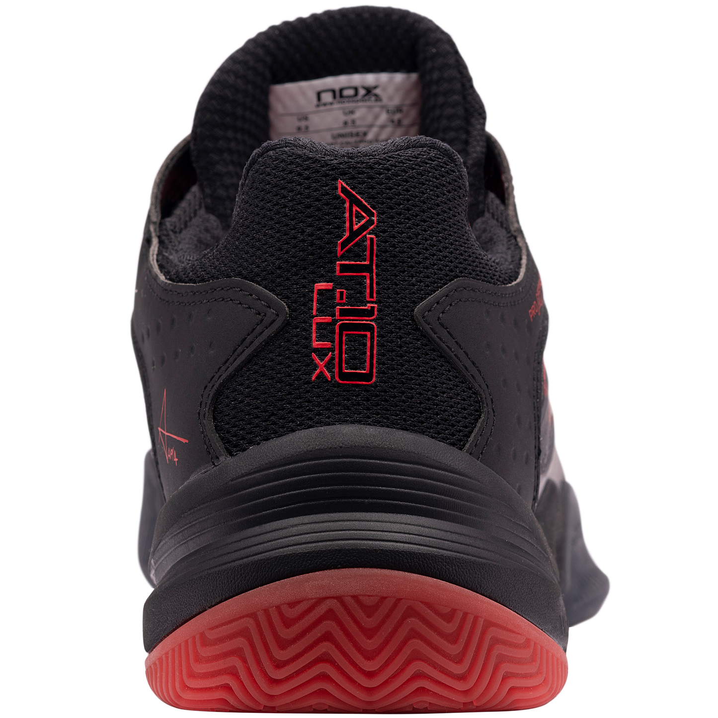Zapatillas de pádel Nox AT10 LUX Negro/Rojo