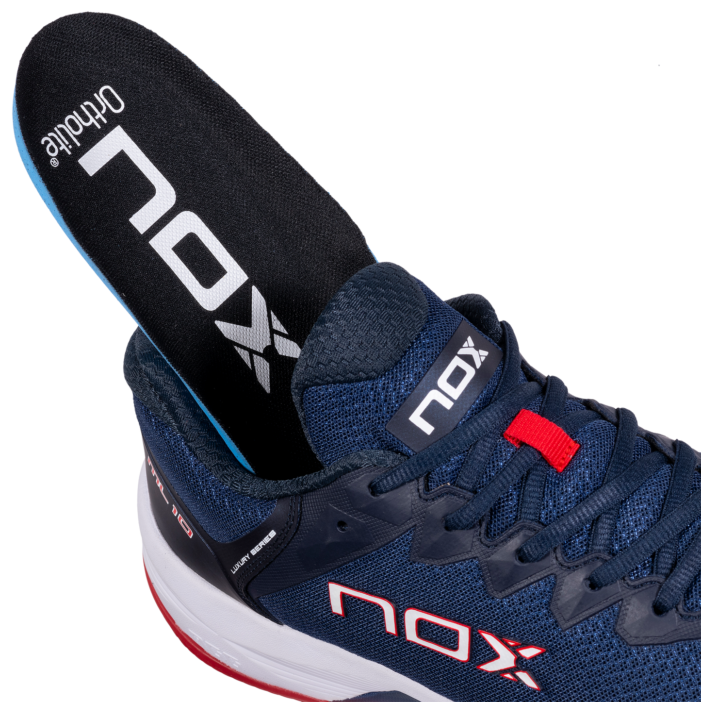Zapatillas de Pádel Nox ML10 HEXA Azul marino/Rojo