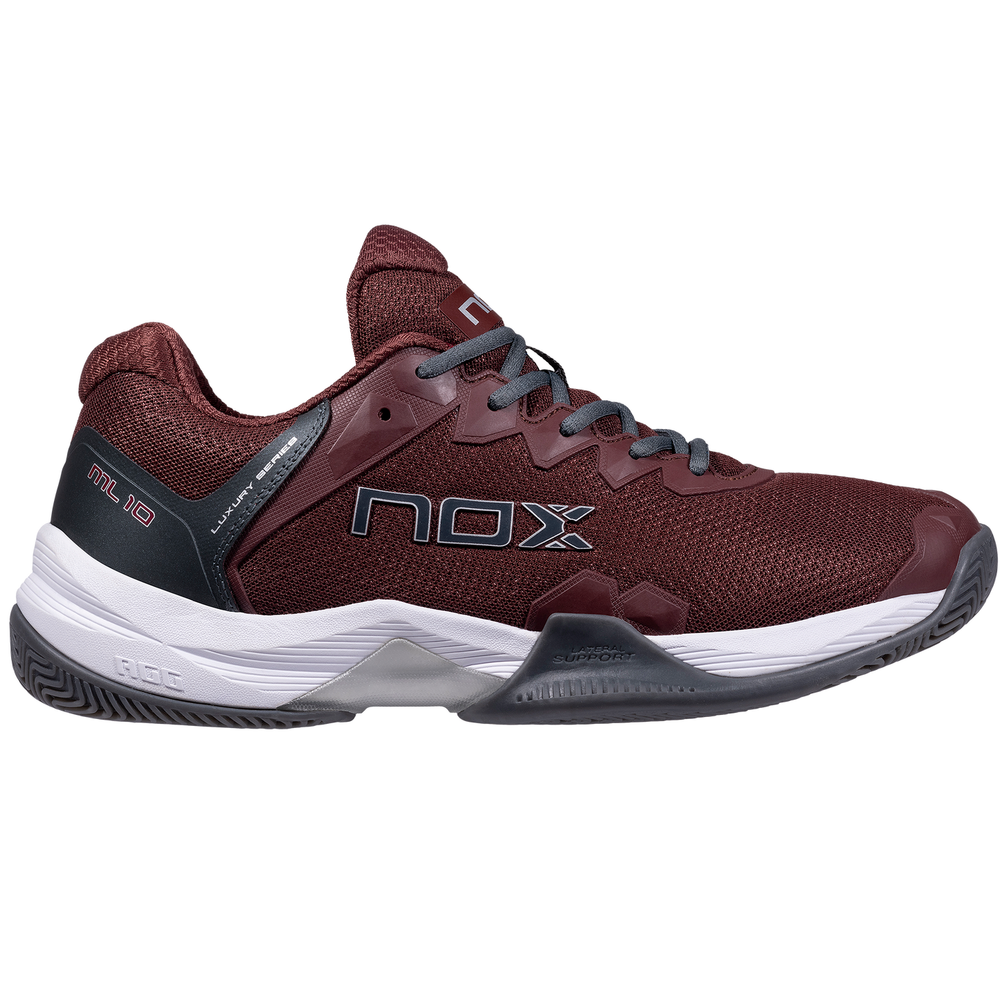 Zapatillas de Pádel Nox ML10 HEXA Granate/Gris plomo