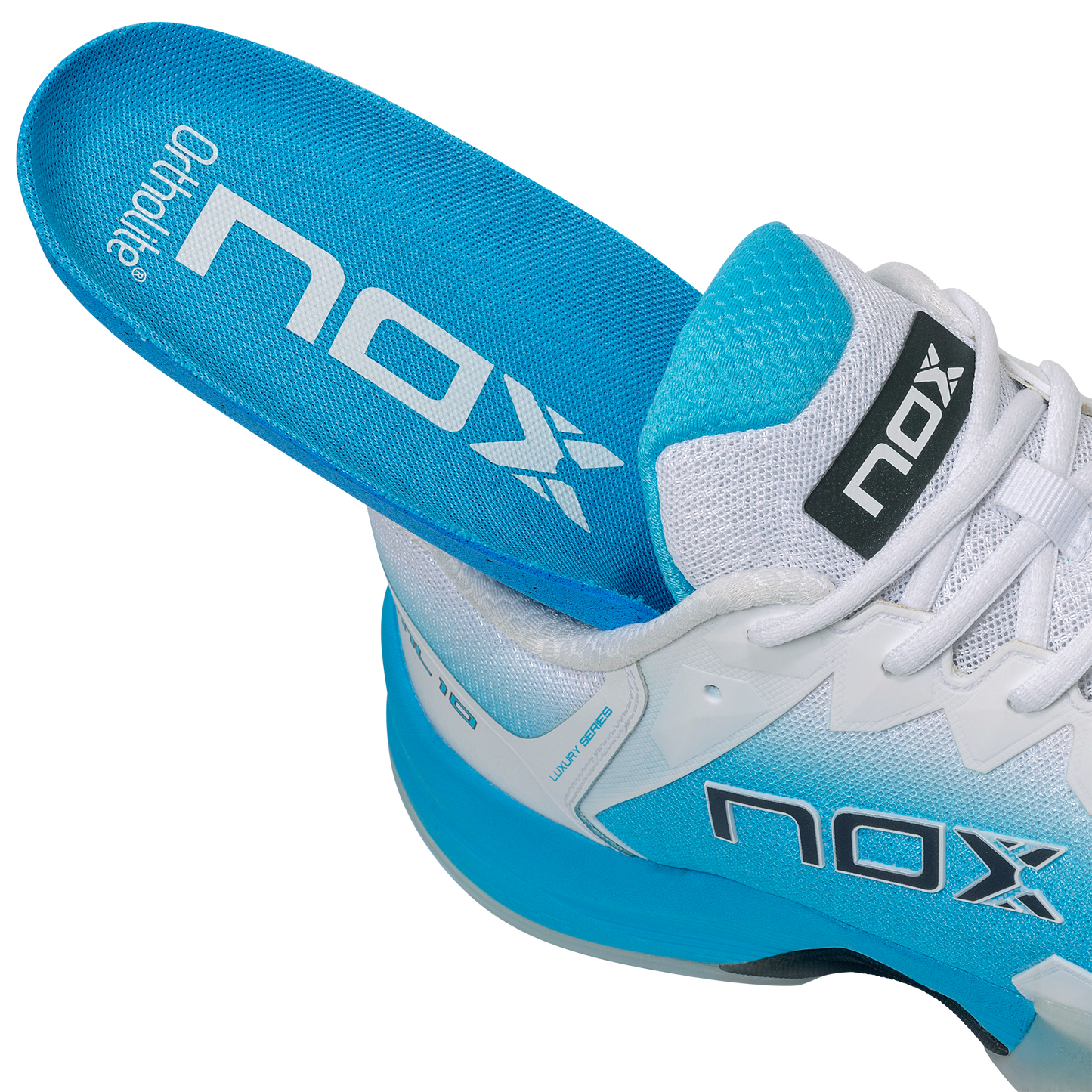 Zapatillas de Pádel Nox ML10 HEXA White/Aquarius