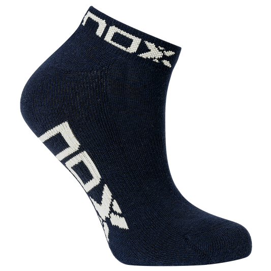 Pack calcetines técnicos TOBILLEROS "pinkies" azul marino/blanco