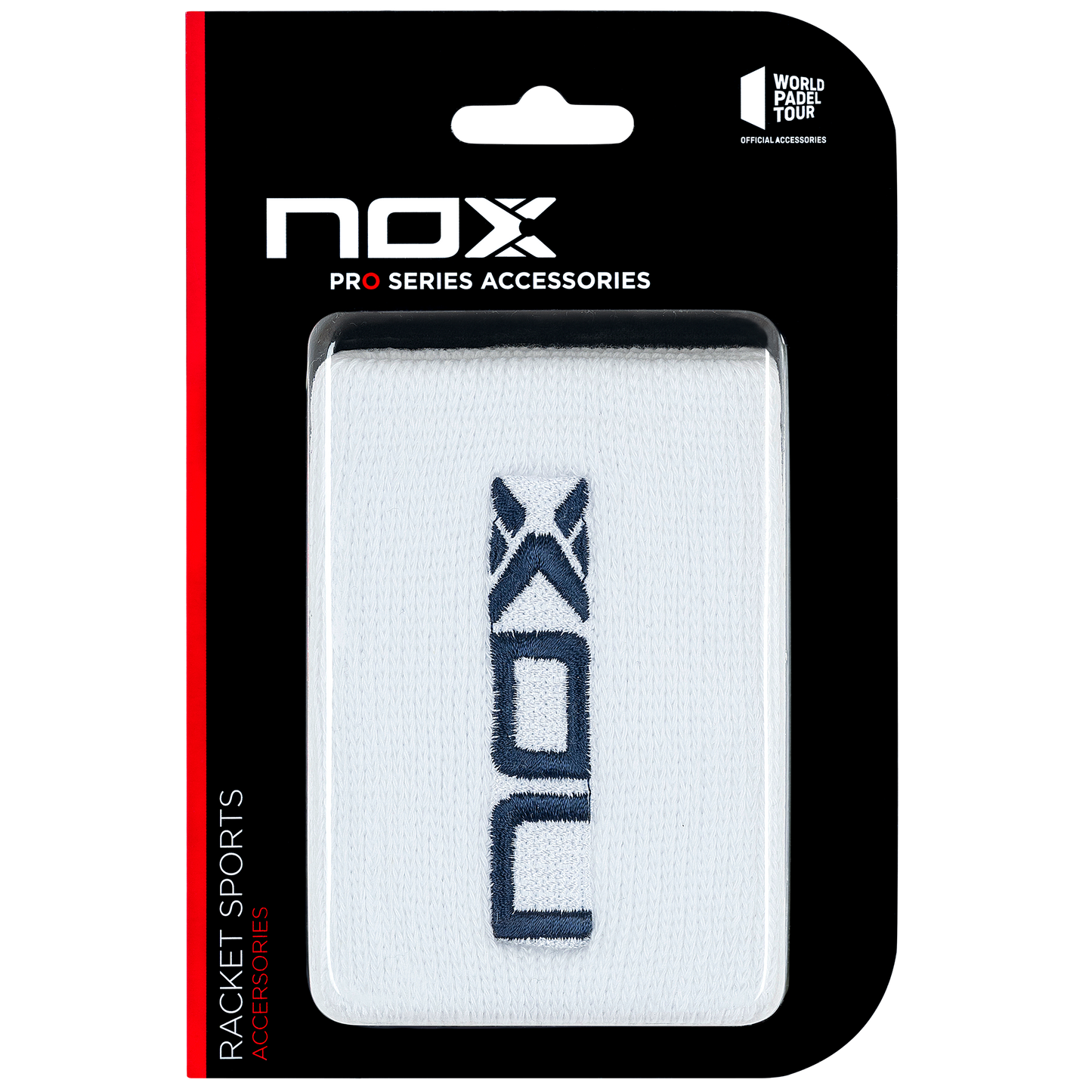 Muñequeras deportivas NOX blanco/azul marino