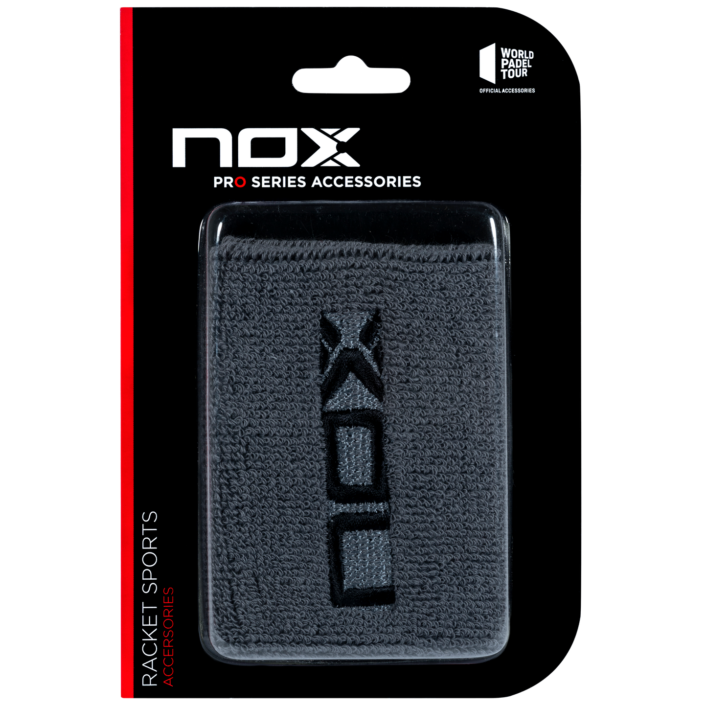 Muñequeras deportivas NOX gris/negro