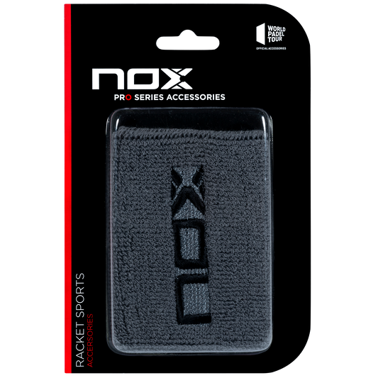Muñequeras deportivas NOX gris/negro