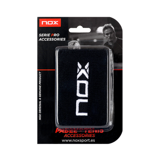 Muñequeras deportivas NOX negro/blanco