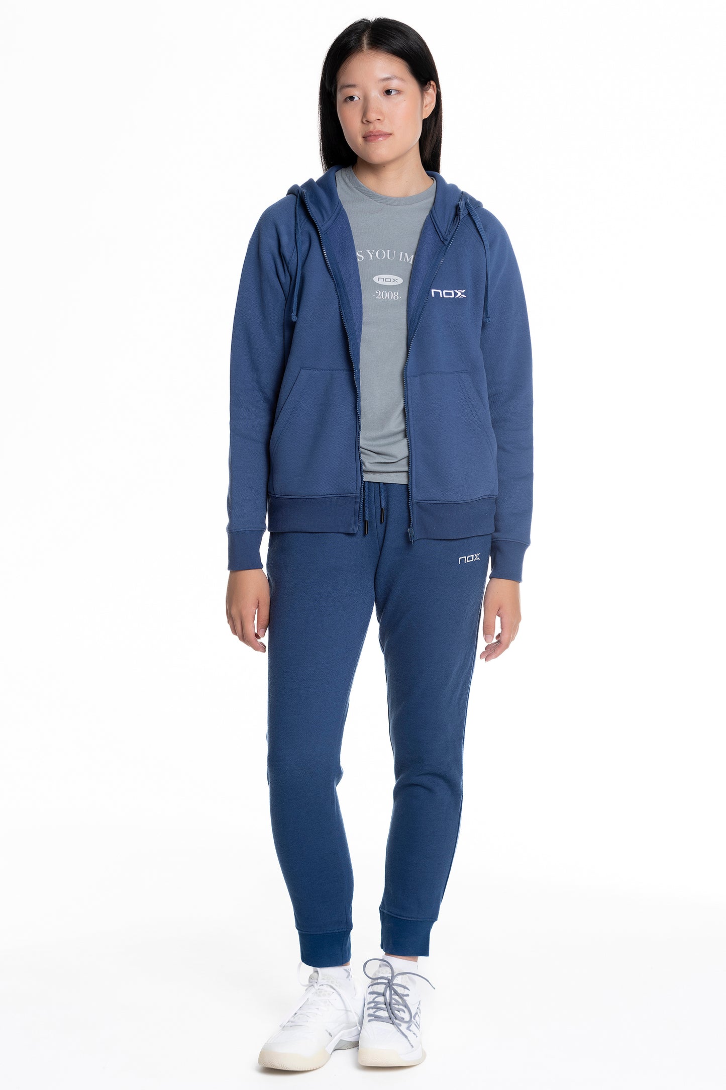 Sudadera con capucha CASUAL azul marino