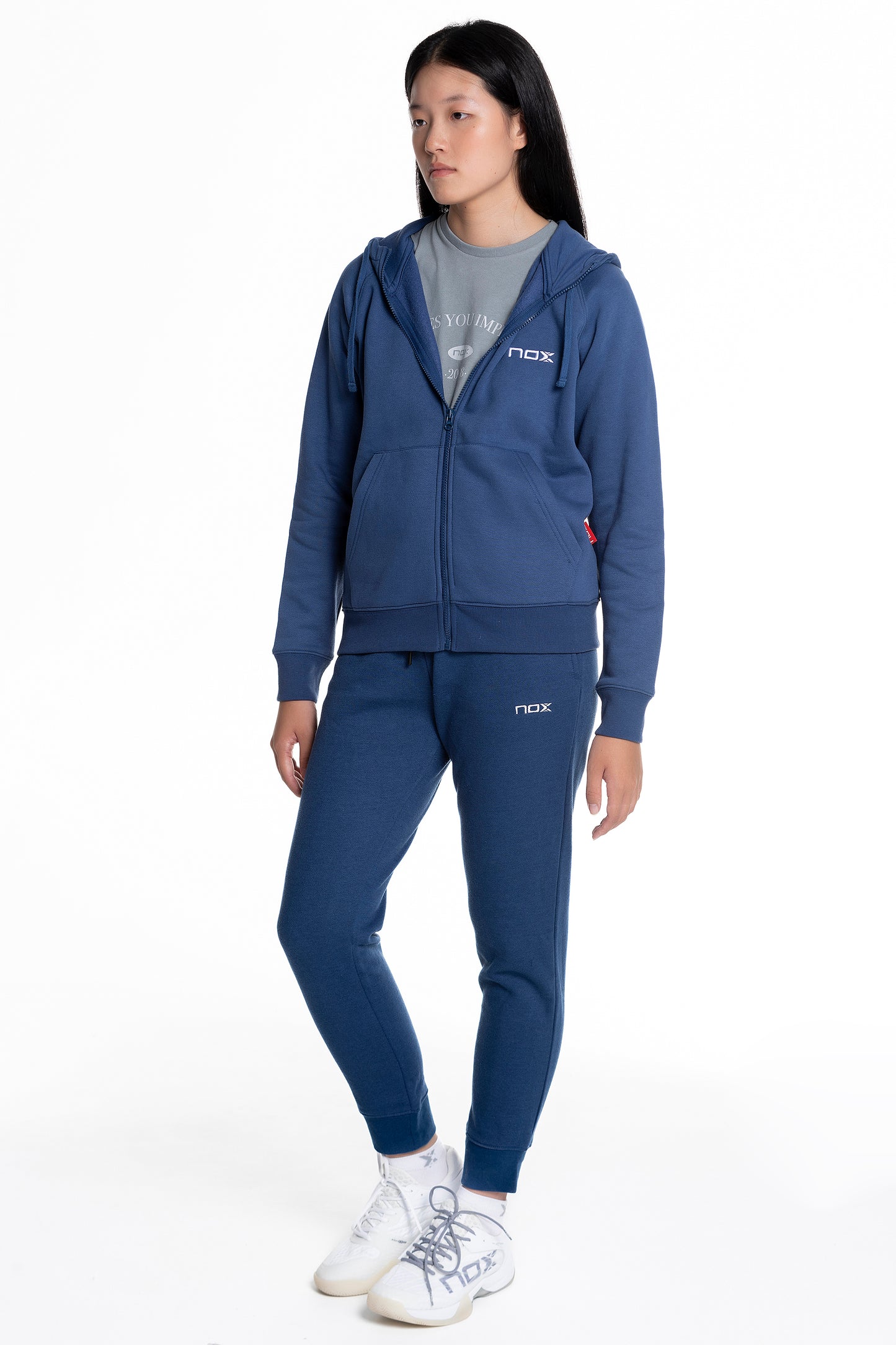 Sudadera con capucha CASUAL azul marino