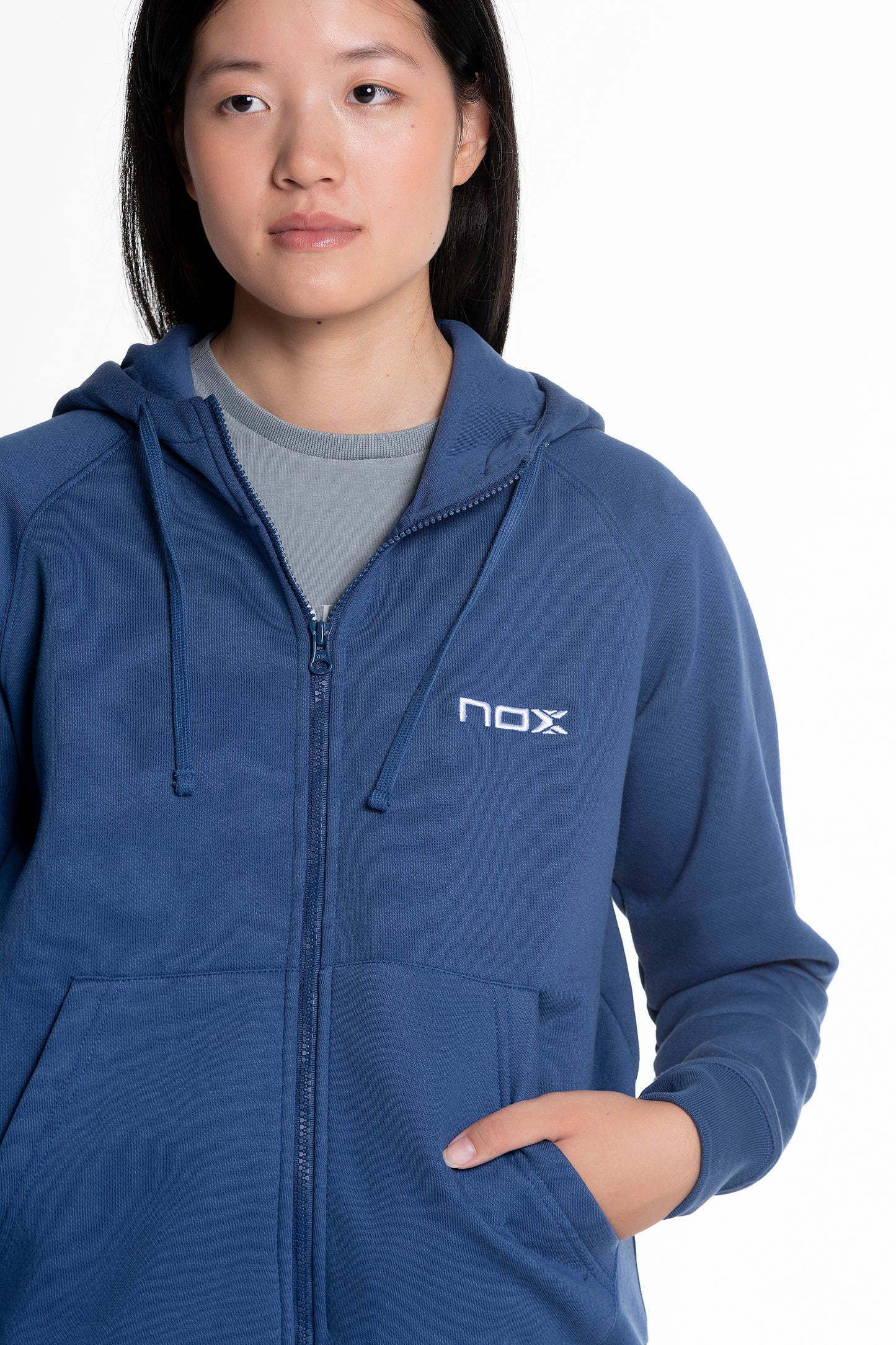 Sudadera con capucha CASUAL azul marino