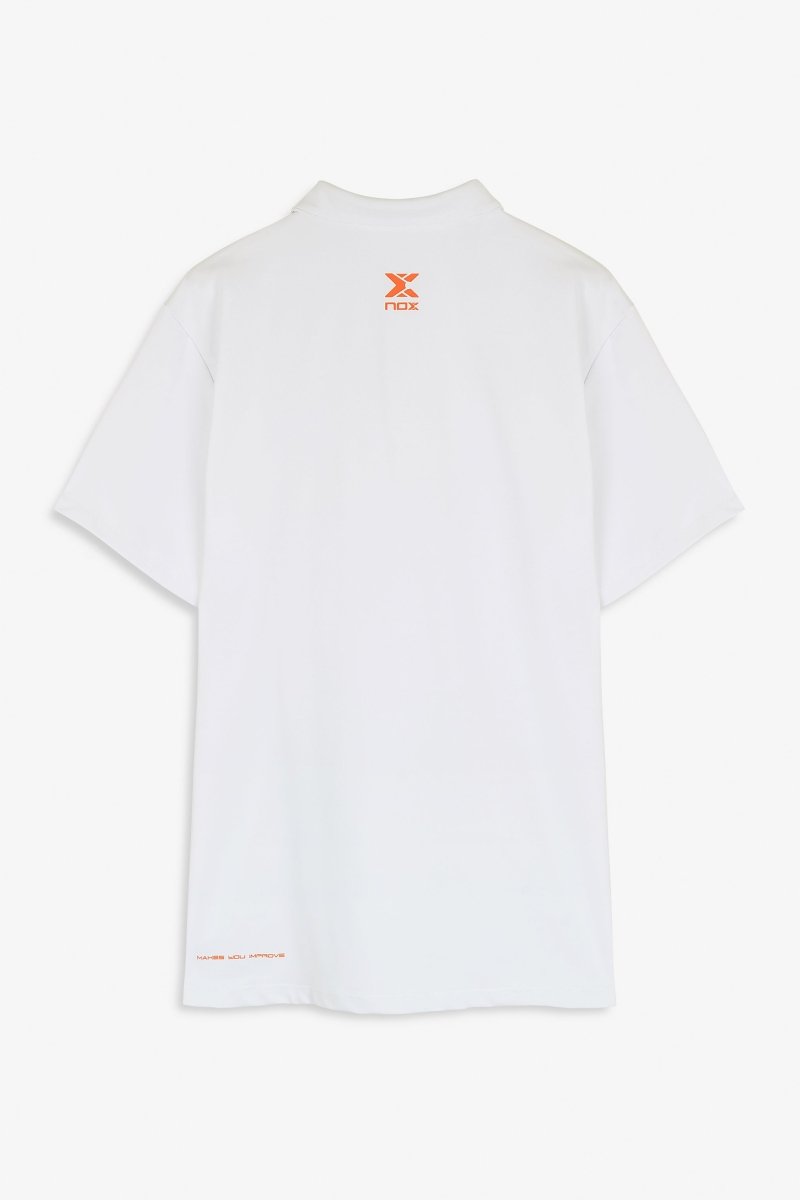 Polo deportivo hombre TEAM blanco - NOXhombrePolo