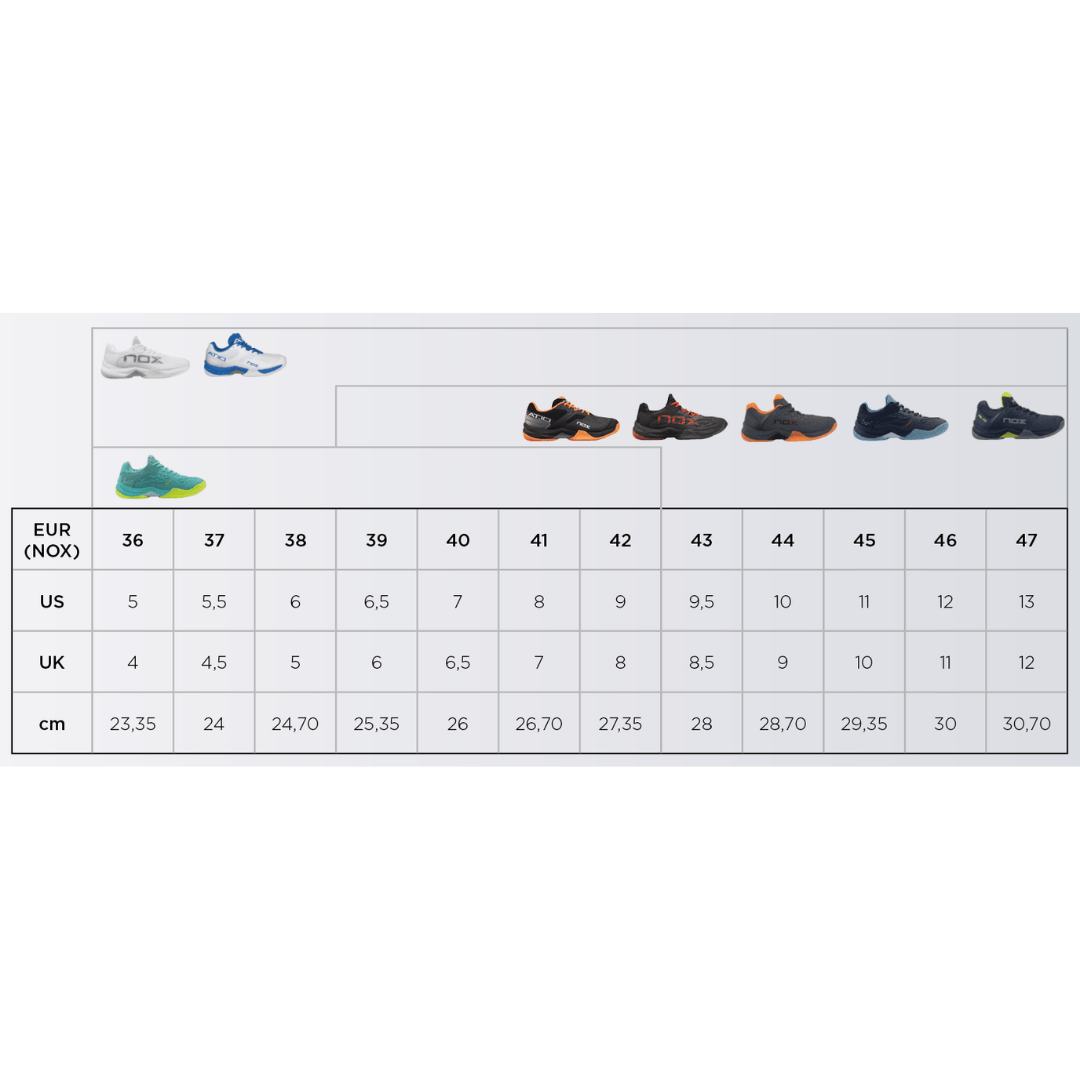 Zapatillas de pádel Nox AT10 LUX Blanco/Gris - NOXat10luxZapatillas