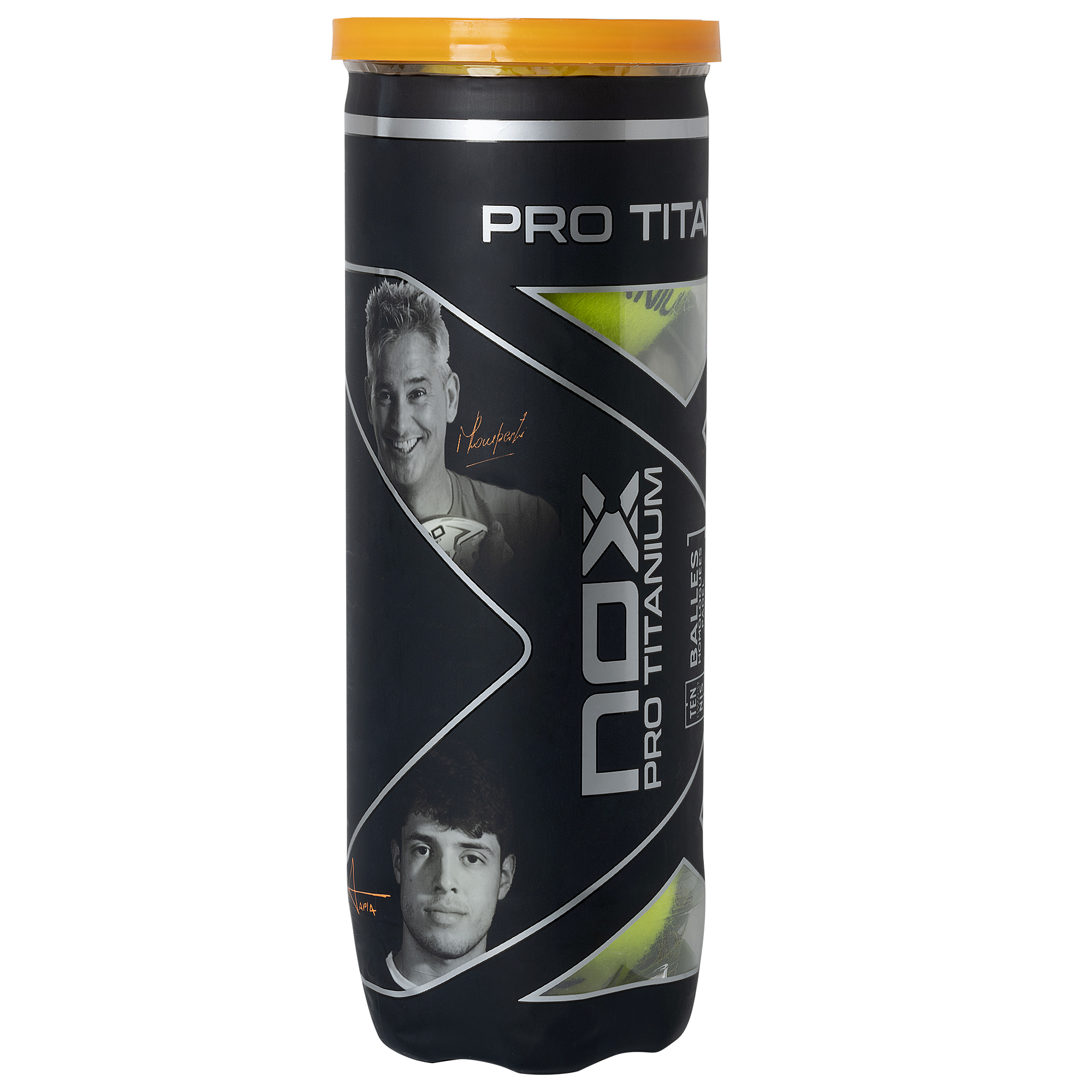 Tubo de 3 pelotas de pádel PRO TITANIUM