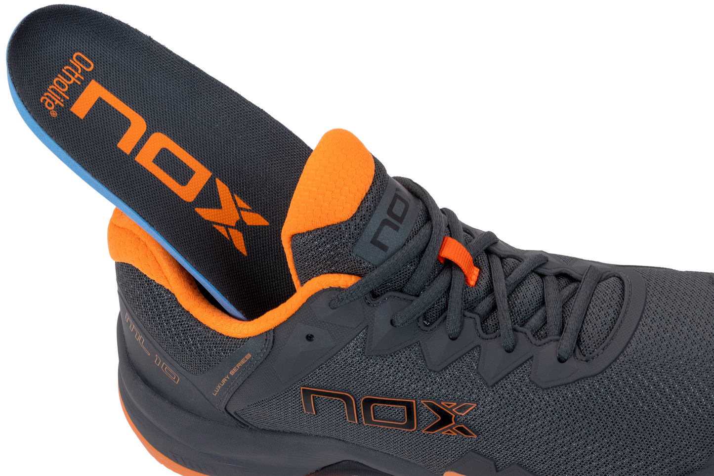 Zapatillas de Pádel Nox ML10 HEXA Gris/Naranja