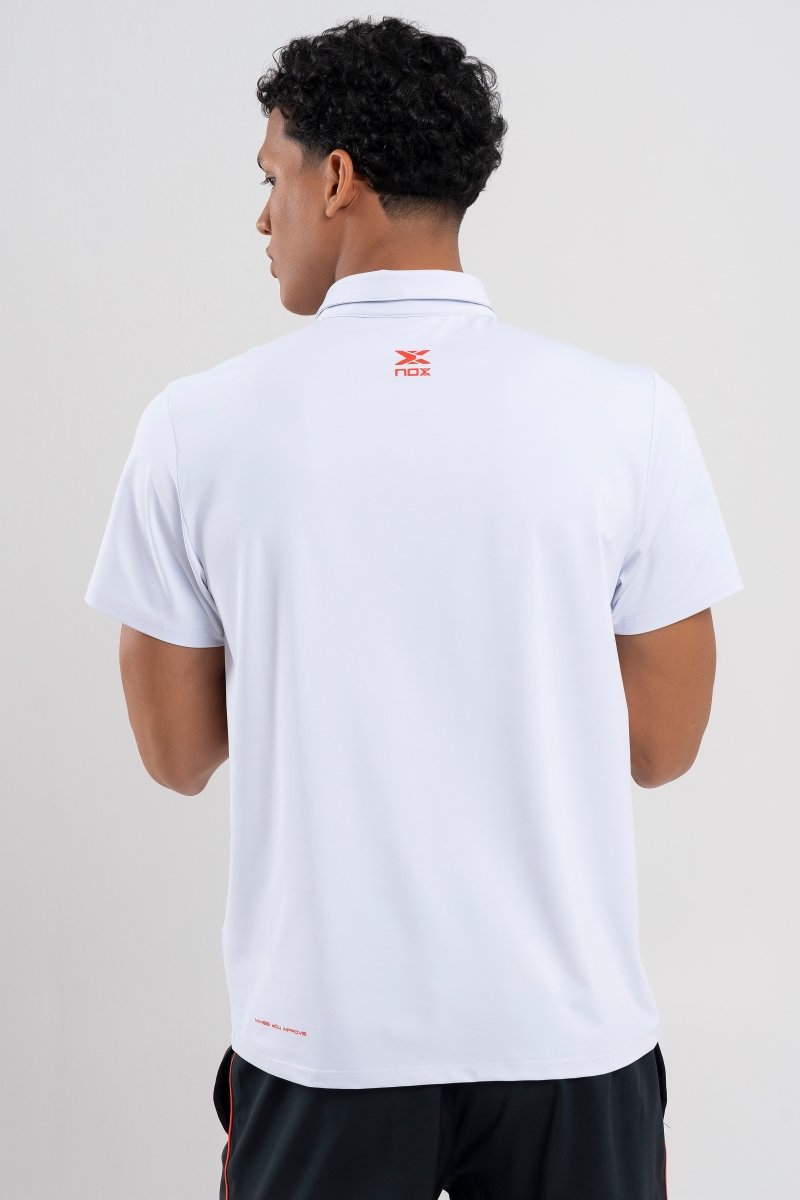 Polo deportivo hombre TEAM blanco - NOXhombrePolo