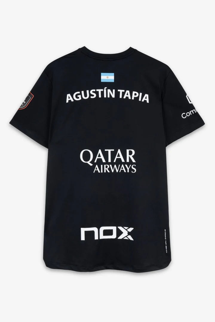 Camiseta Sponsors AT10 Negro de Agustín Tapia